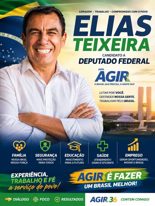 Elias Teixeira propõe revolução na segurança municipal e fim da submissão de vereadores a prefeitos
